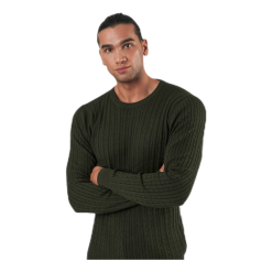 Jack & Jones Blacamp Cable Knit Crew Neck Black -Takit Myyntikauppa 5714920937869 004 f4ce438aab974abc9929a3d387930aaa