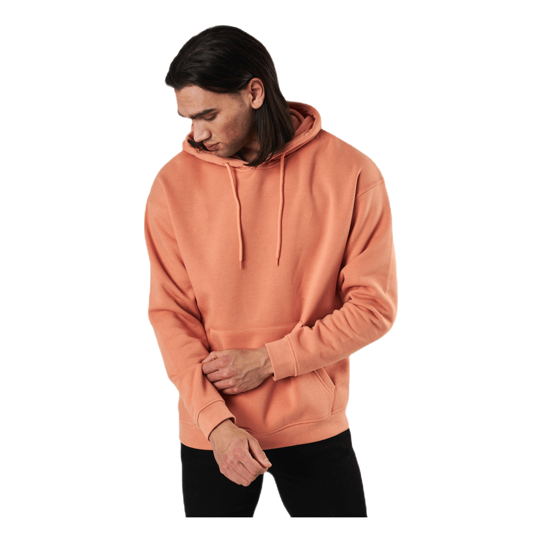 Jack & Jones Brink Sweat Hood Shell Coral 2 Jack & Jones Brink Sweat Hood Shell Coral - Image 2