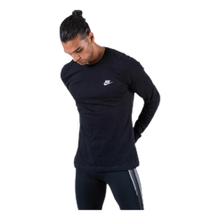 Nike Sportswear Men's Long-Sleeve T-Shirt BLACK/WHITE -Takit Myyntikauppa 60447 56 006