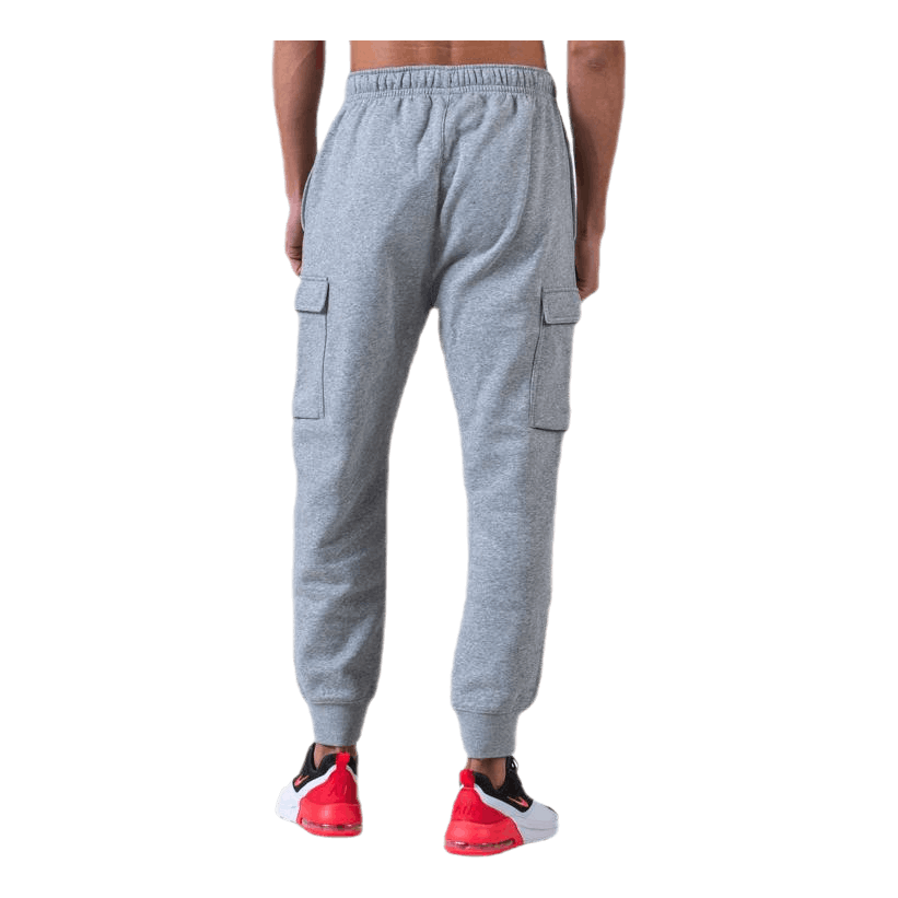 Nike Sportswear Club Fleece Men's Cargo Pants DK GREY HEATHER/MATTE SILVER/WHITE 3 Nike Sportswear Club Fleece Men's Cargo Pants DK GREY HEATHER/MATTE SILVER/WHITE - Image 3