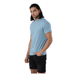 Jack & Jones Minimal Aop Tee Ss Crew Neck Blue
