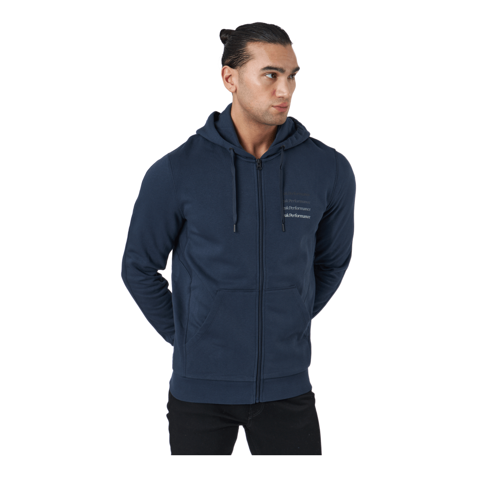 Peak Performance M Ground Zip Hood Blue Shadow 2 Peak Performance M Ground Zip Hood Blue Shadow - Image 2