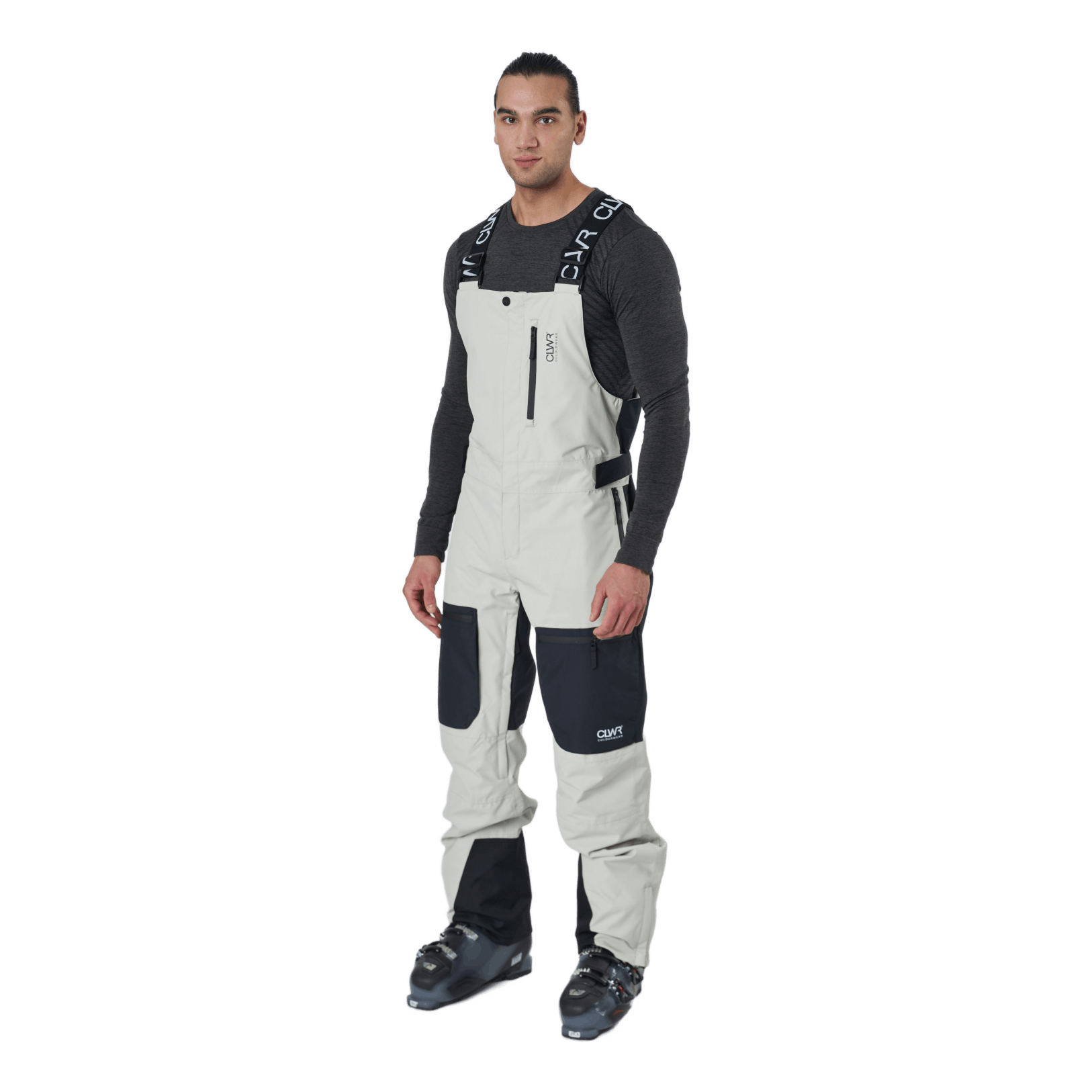 ColourWear Strix Bib Pant M Light Beige 725 1 ColourWear Strix Bib Pant M Light Beige 725