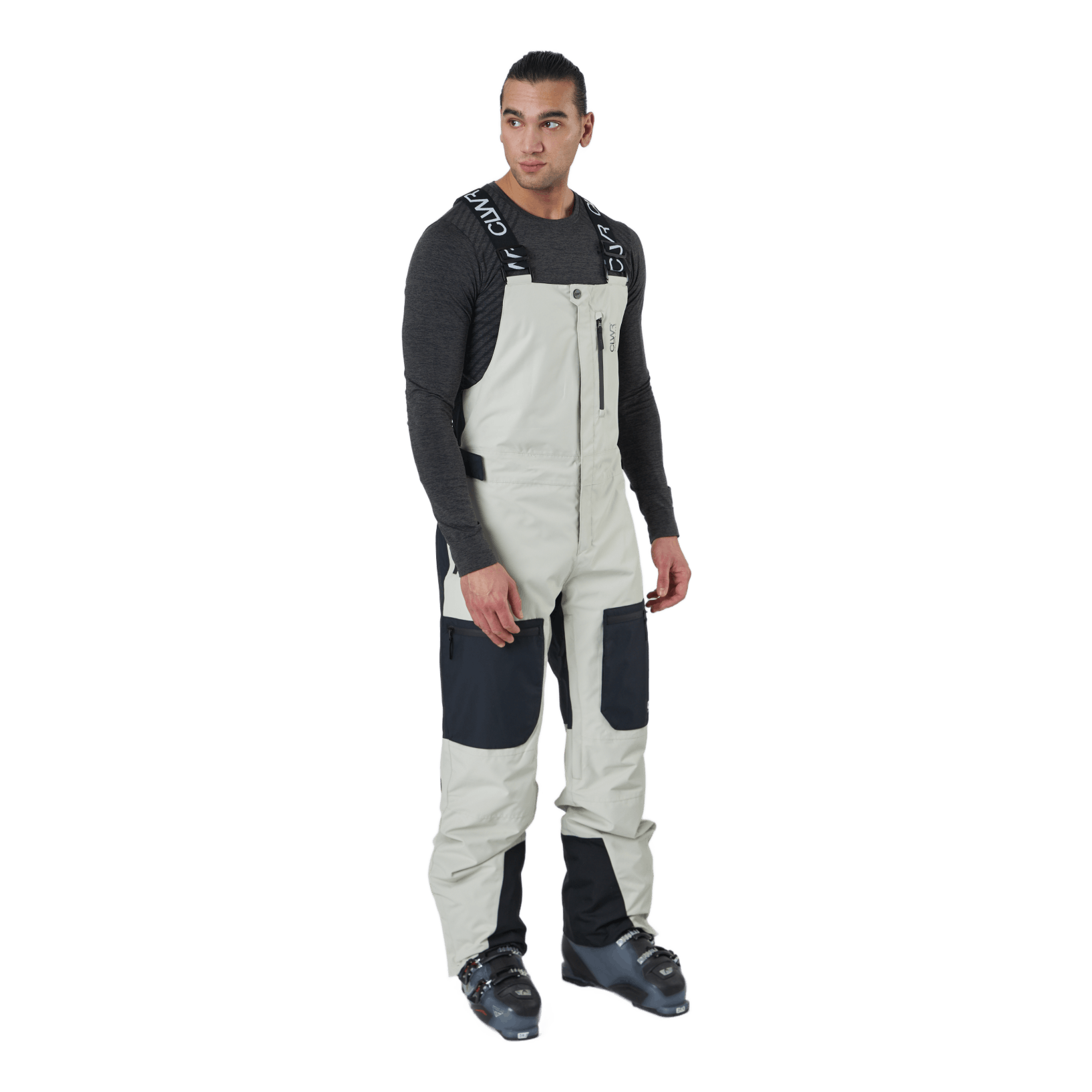 ColourWear Strix Bib Pant M Light Beige 725 2 ColourWear Strix Bib Pant M Light Beige 725 - Image 2