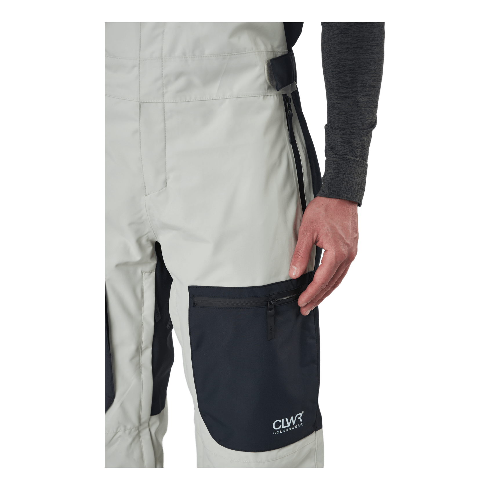 ColourWear Strix Bib Pant M Light Beige 725 5 ColourWear Strix Bib Pant M Light Beige 725 - Image 5