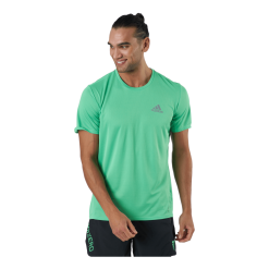 Adidas Fast Primeblue Tee Men Semi Screaming Green / Reflective Silver