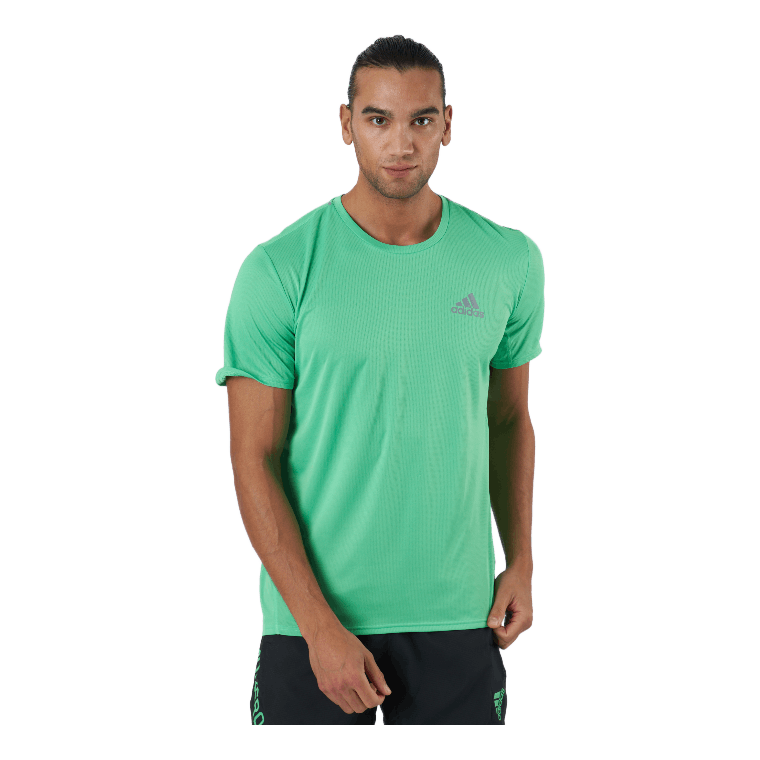 Adidas Fast Primeblue Tee Men Semi Screaming Green / Reflective Silver 2 Adidas Fast Primeblue Tee Men Semi Screaming Green / Reflective Silver - Image 2