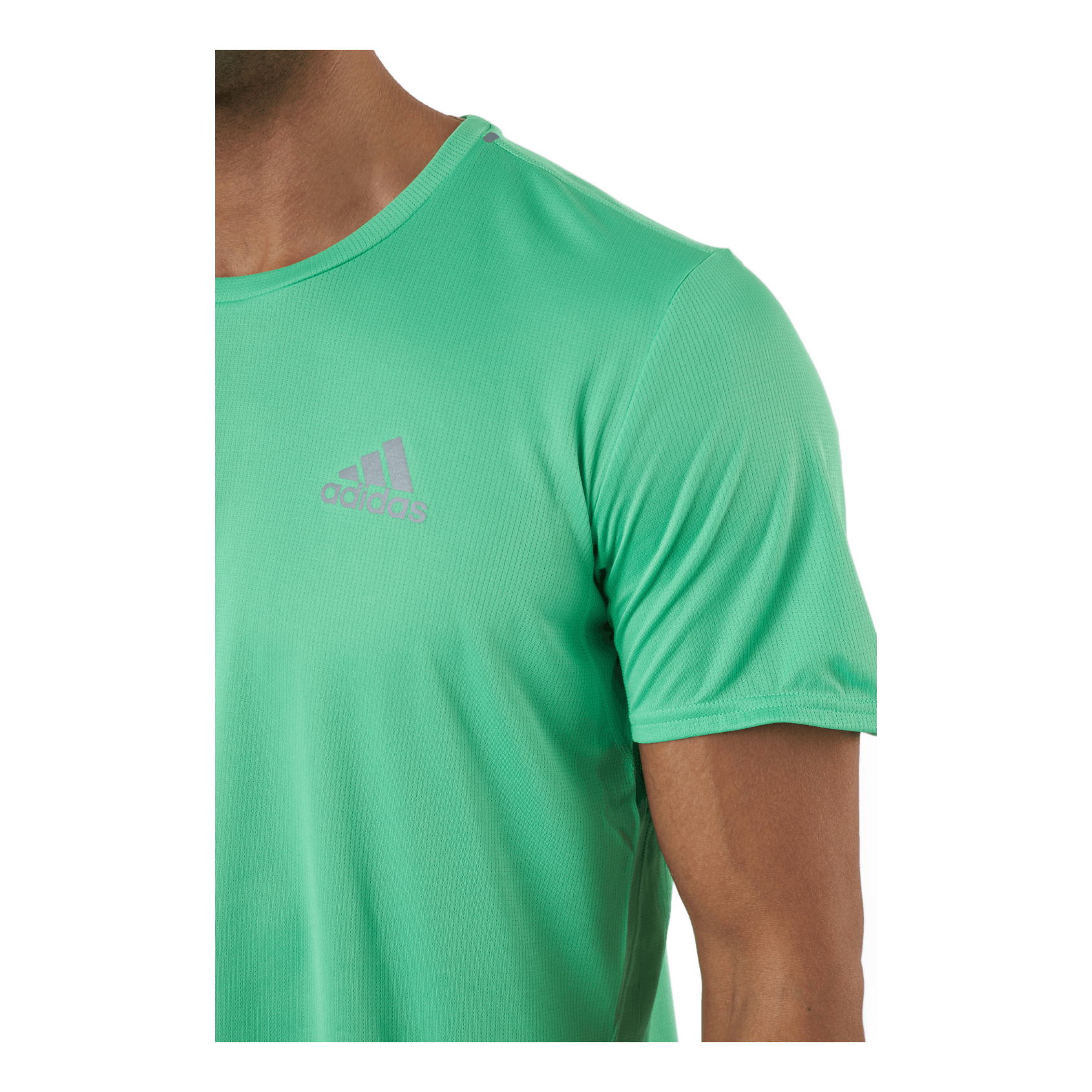 Adidas Fast Primeblue Tee Men Semi Screaming Green / Reflective Silver 4 Adidas Fast Primeblue Tee Men Semi Screaming Green / Reflective Silver - Image 4