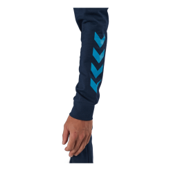 Hummel Hmlaction Cotton Hoodie Black Iris/atomic Blue -Takit Myyntikauppa 60507 83 005