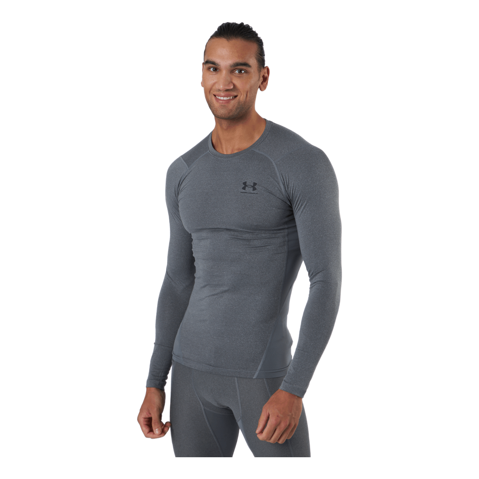 Under Armour Ua Hg Armour Comp Ls Carbon Heather 1 Under Armour Ua Hg Armour Comp Ls Carbon Heather