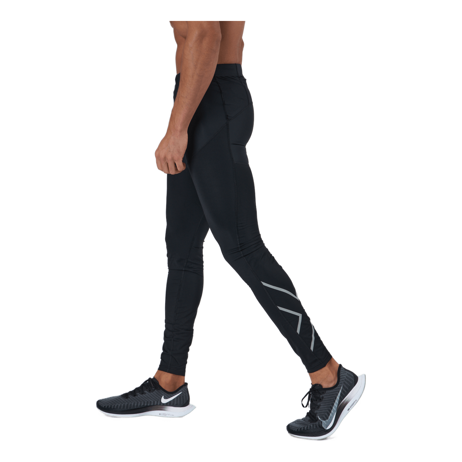 2XU Aero Vent Compression Tights Black/silver Reflective 2 2XU Aero Vent Compression Tights Black/silver Reflective - Image 2