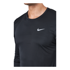 Nike Dri-FIT Miler Men's Long-Sleeve Running Top BLACK/REFLECTIVE SILV -Takit Myyntikauppa 60516 38 004
