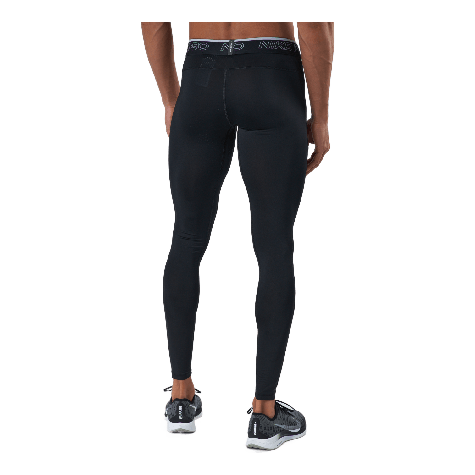 Nike Pro Dri-FIT Men's Tights BLACK/WHITE 3 Nike Pro Dri-FIT Men's Tights BLACK/WHITE - Image 3