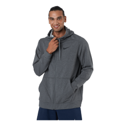 Nike Dri-FIT Men's Full-Zip Training Hoodie CHARCOAL HEATHR/BLACK