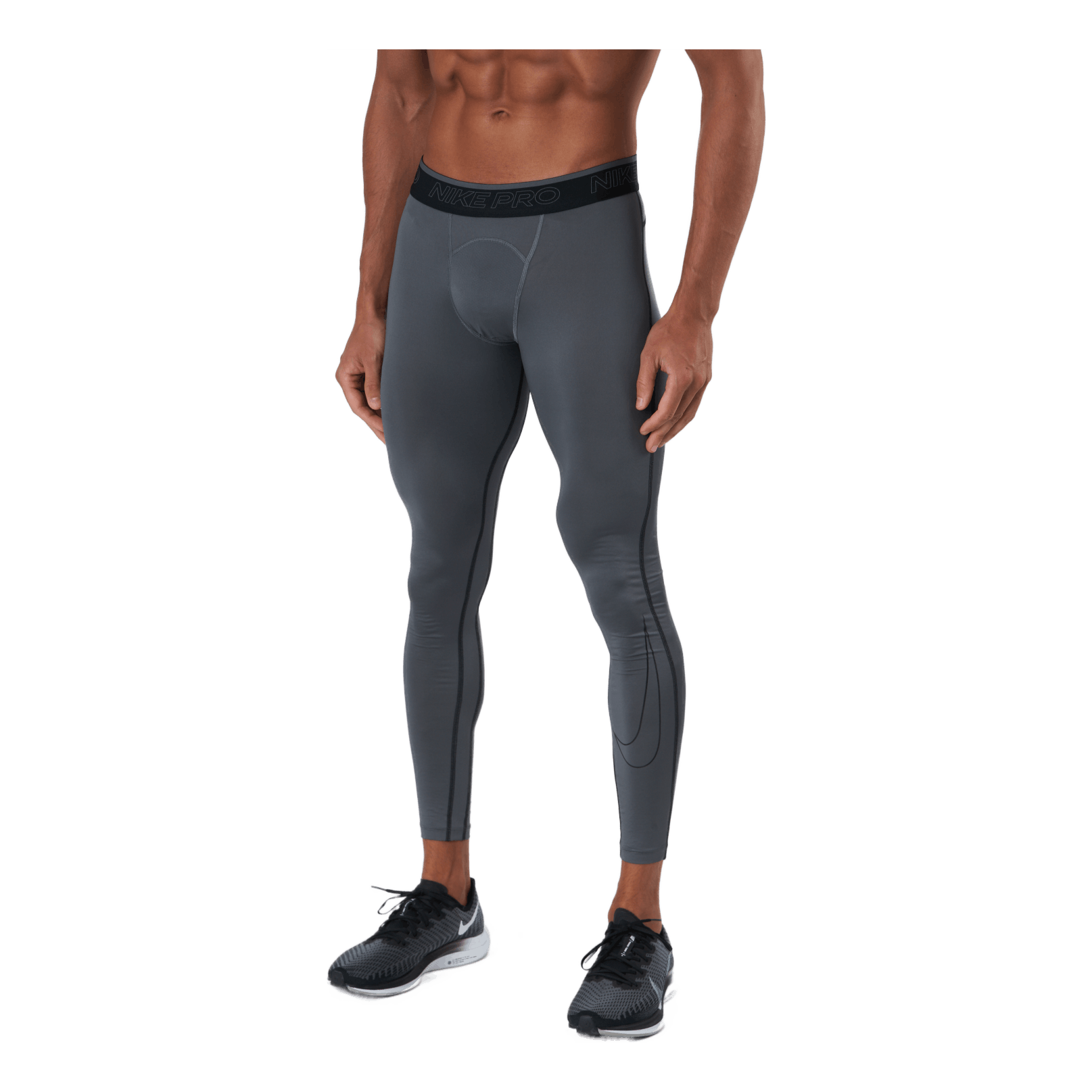 Nike Pro Dri-FIT Men's Tights IRON GREY/BLACK/BLACK 2 Nike Pro Dri-FIT Men's Tights IRON GREY/BLACK/BLACK - Image 2