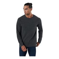 Jack & Jones Jjehill Knit Crew Neck Dark Grey Melange
