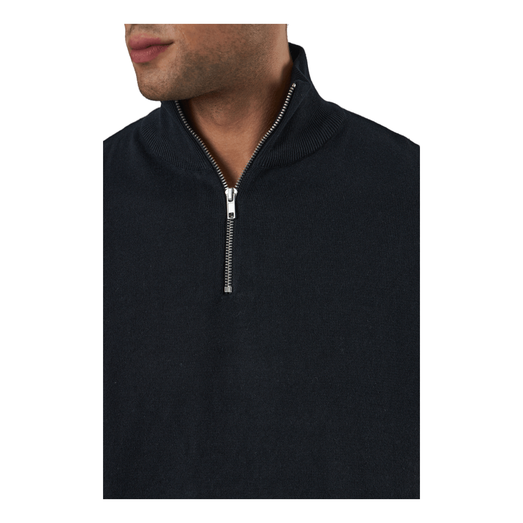 Jack & Jones Jjebasic Knit Half Zip Black 4 Jack & Jones Jjebasic Knit Half Zip Black - Image 4