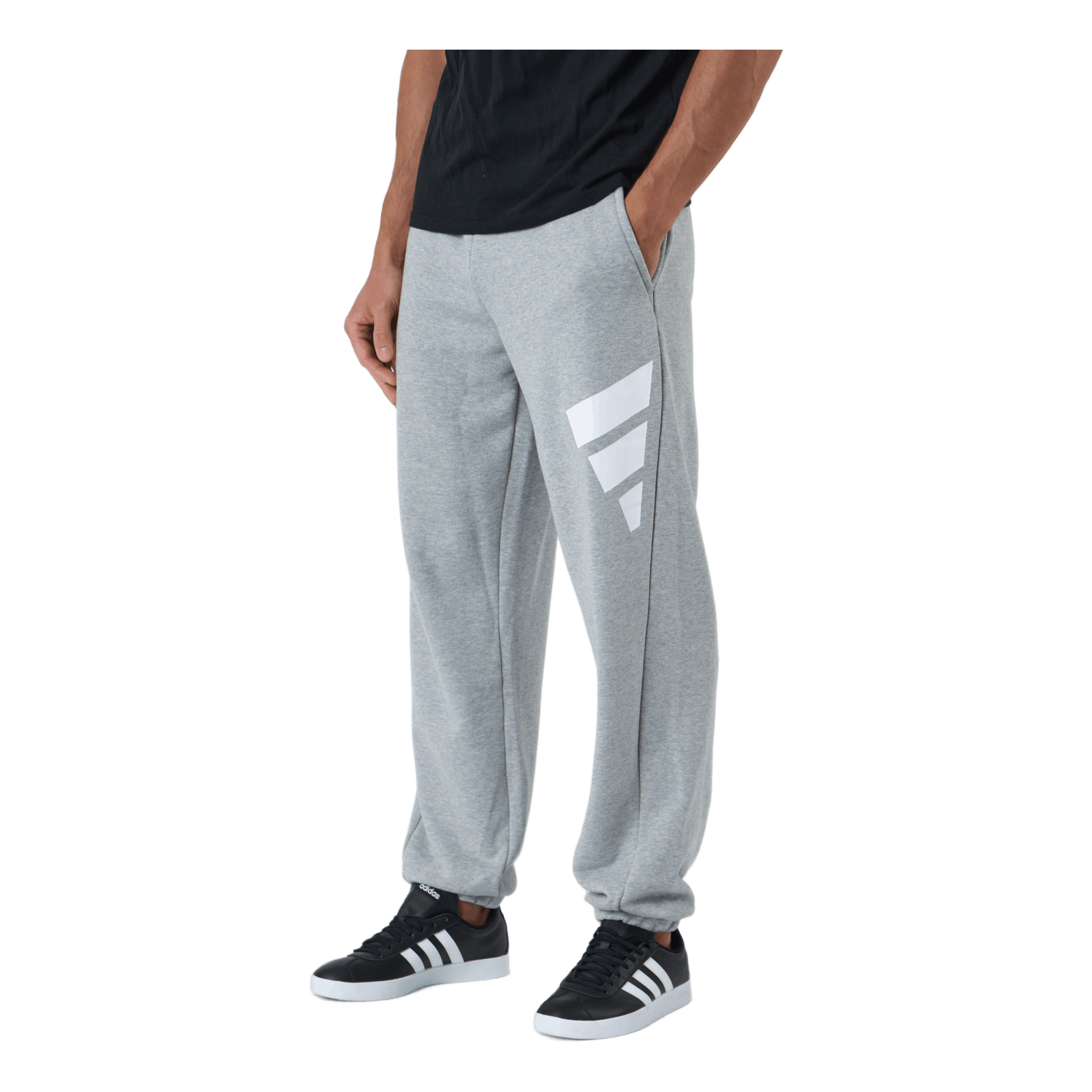 ADIDAS Sportswear Future Icons Three Bar Pant Medium Grey Heather 2 ADIDAS Sportswear Future Icons Three Bar Pant Medium Grey Heather - Image 2