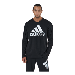 ADIDAS Essentials Long Sleeve T-Shirt Black / White / White