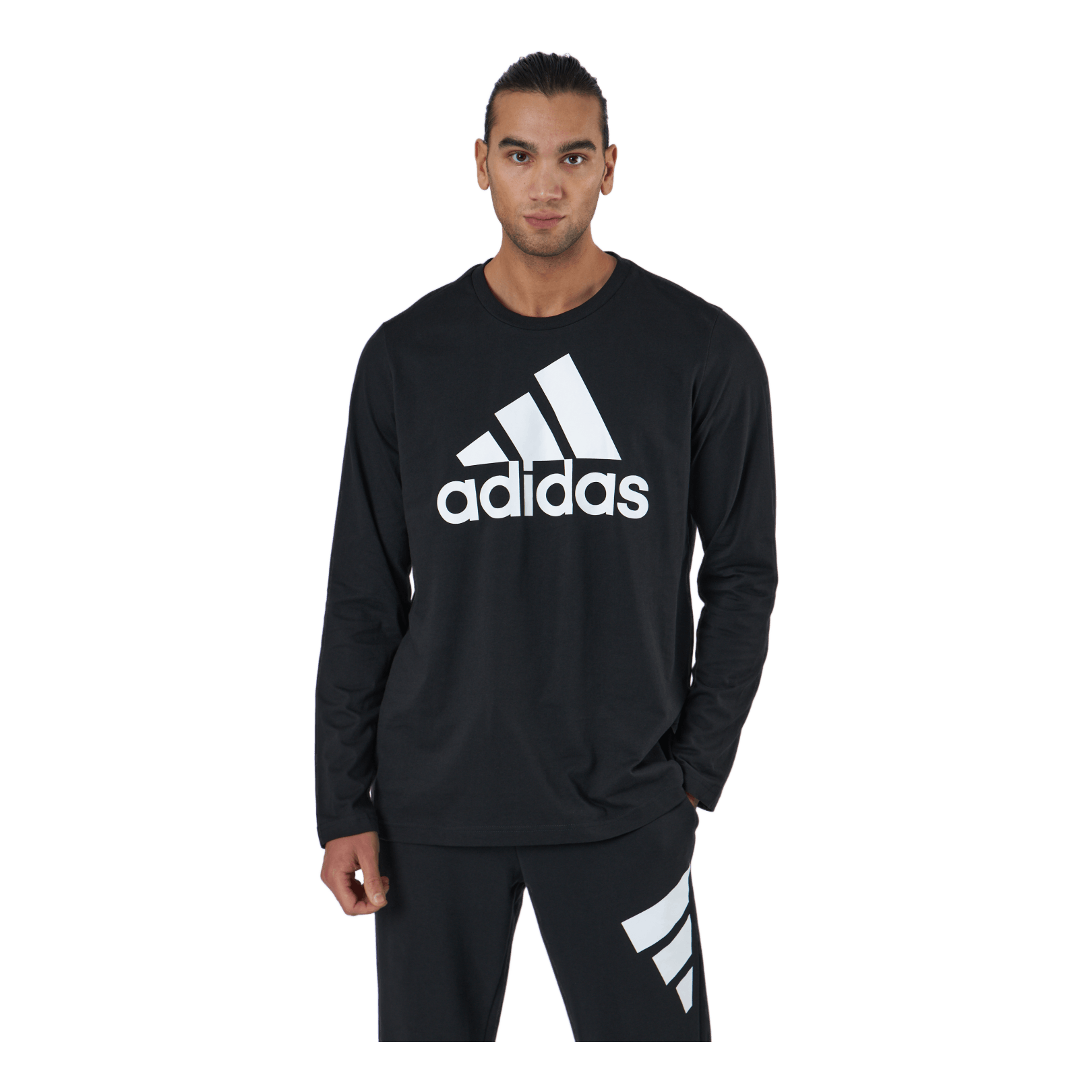 ADIDAS Essentials Long Sleeve T-Shirt Black / White / White 1 ADIDAS Essentials Long Sleeve T-Shirt Black / White / White