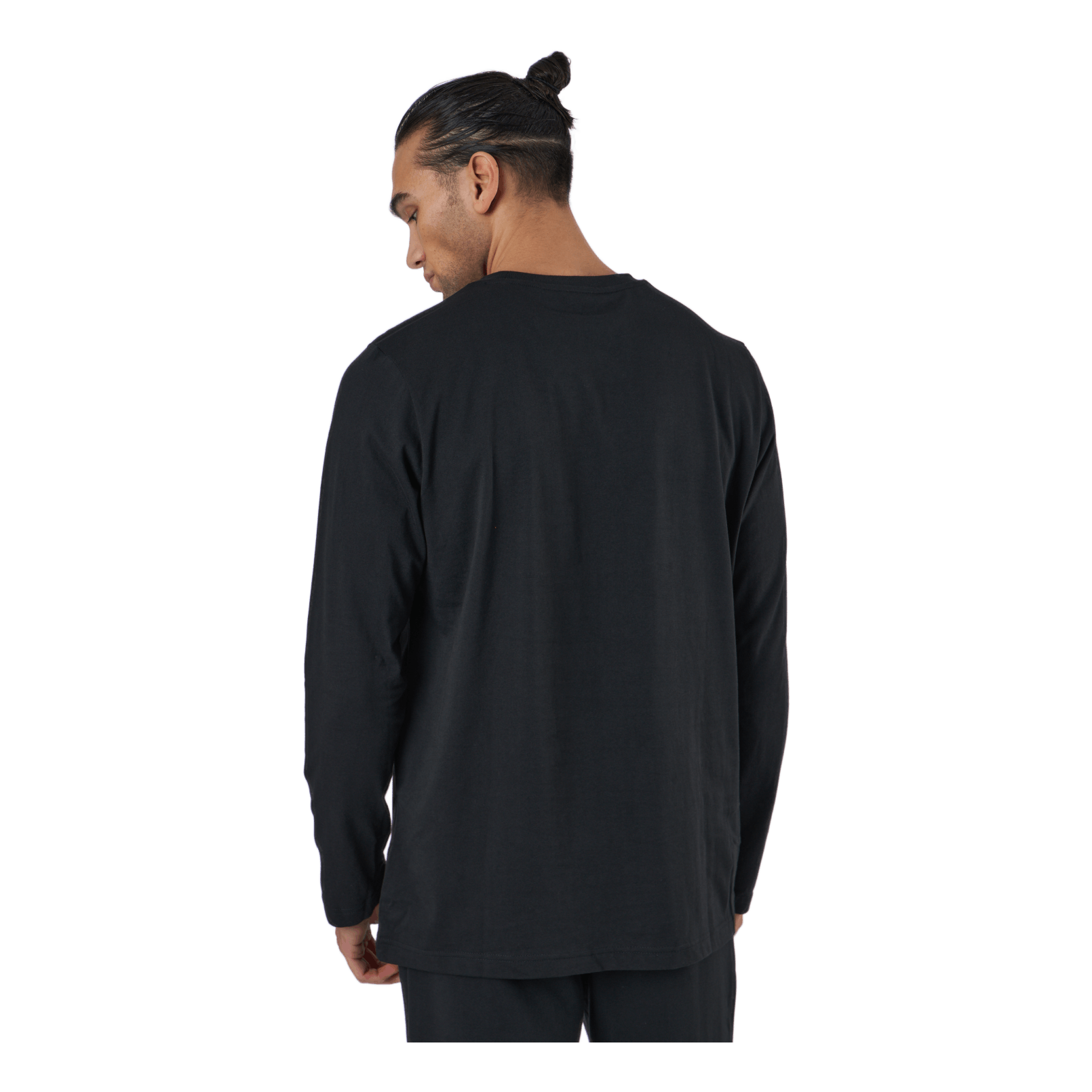 ADIDAS Essentials Long Sleeve T-Shirt Black / White / White 3 ADIDAS Essentials Long Sleeve T-Shirt Black / White / White - Image 3
