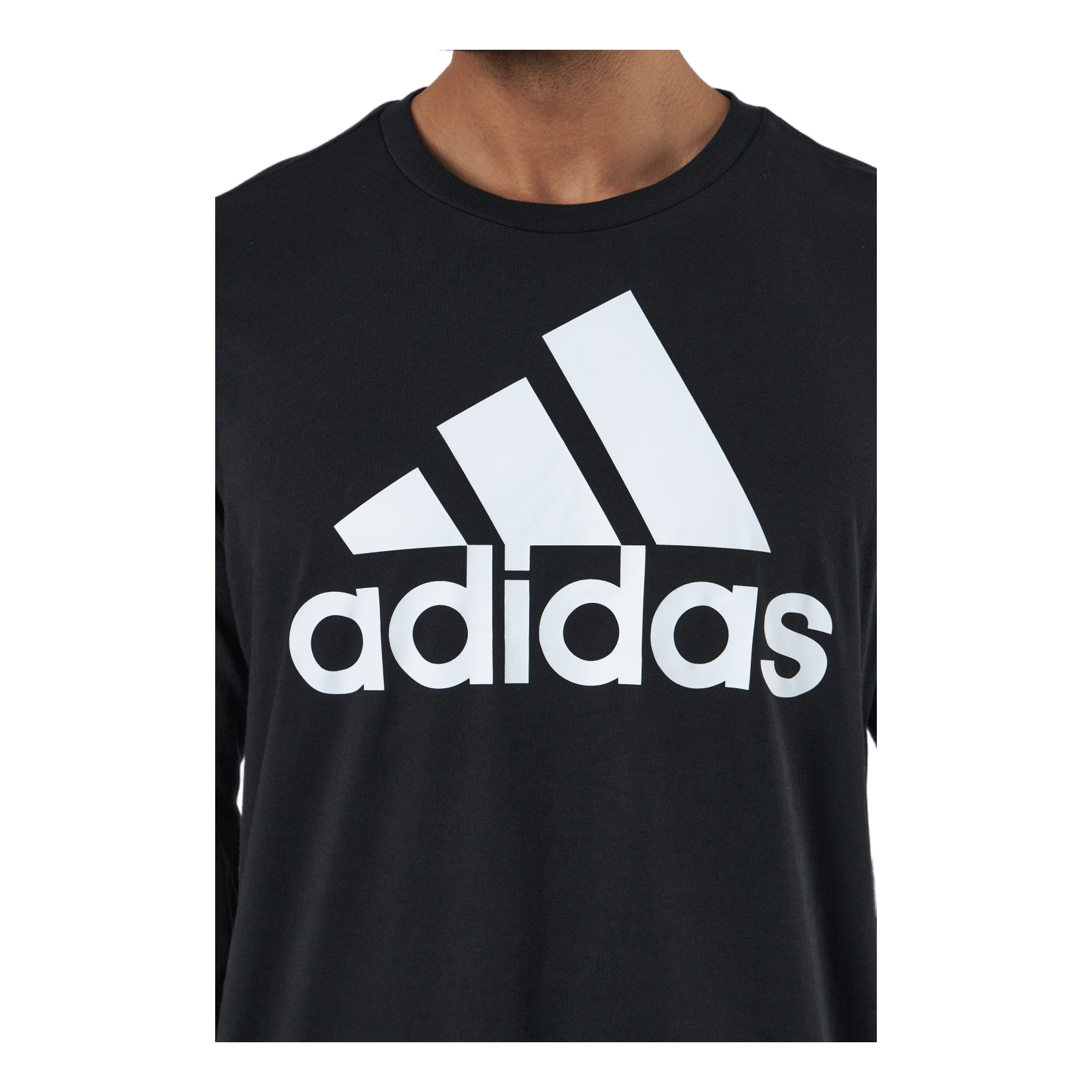 ADIDAS Essentials Long Sleeve T-Shirt Black / White / White 4 ADIDAS Essentials Long Sleeve T-Shirt Black / White / White - Image 4
