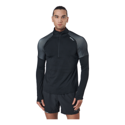 2XU Light Speed 1/2 Zip Black/silver Reflective