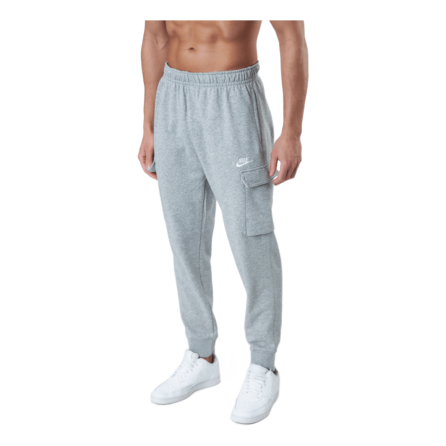 Nike Sportswear Club French Te Dk Grey Heather/matte Silver/w 2 Nike Sportswear Club French Te Dk Grey Heather/matte Silver/w - Image 2