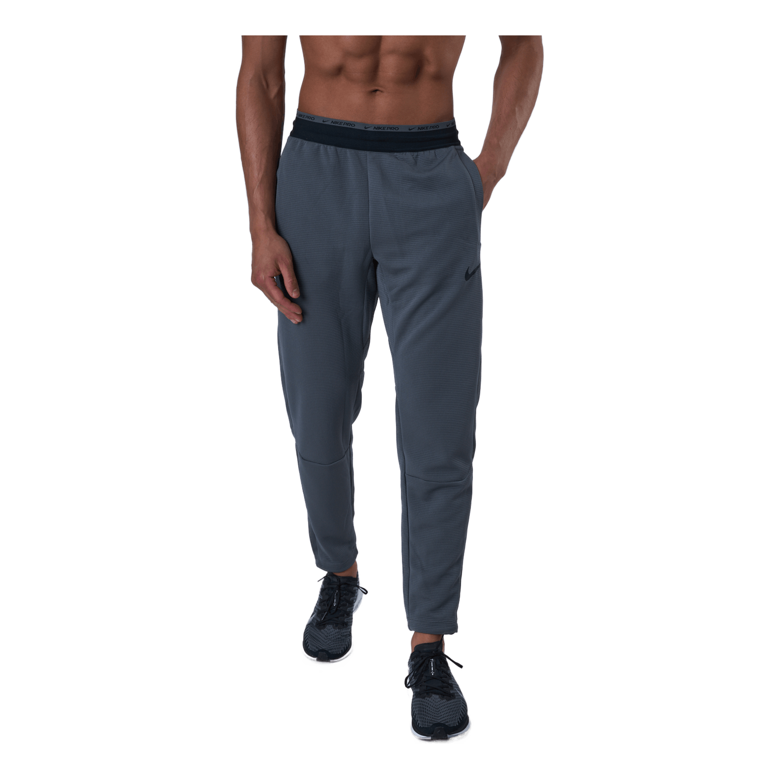 Nike Pro Men's Fleece Training Iron Grey/black/black 2 Nike Pro Men's Fleece Training Iron Grey/black/black - Image 2