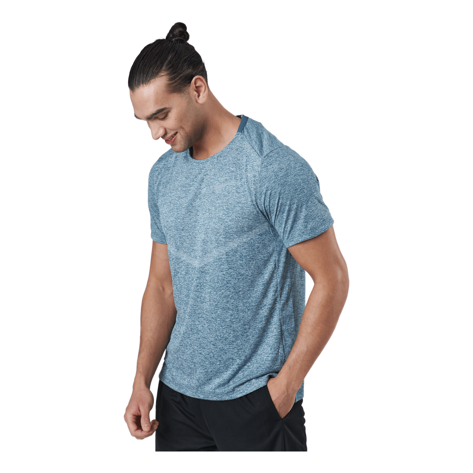 Nike Dri-fit Rise 365 Men's Sh Ash Green/htr/reflective Silv 1 Nike Dri-fit Rise 365 Men's Sh Ash Green/htr/reflective Silv