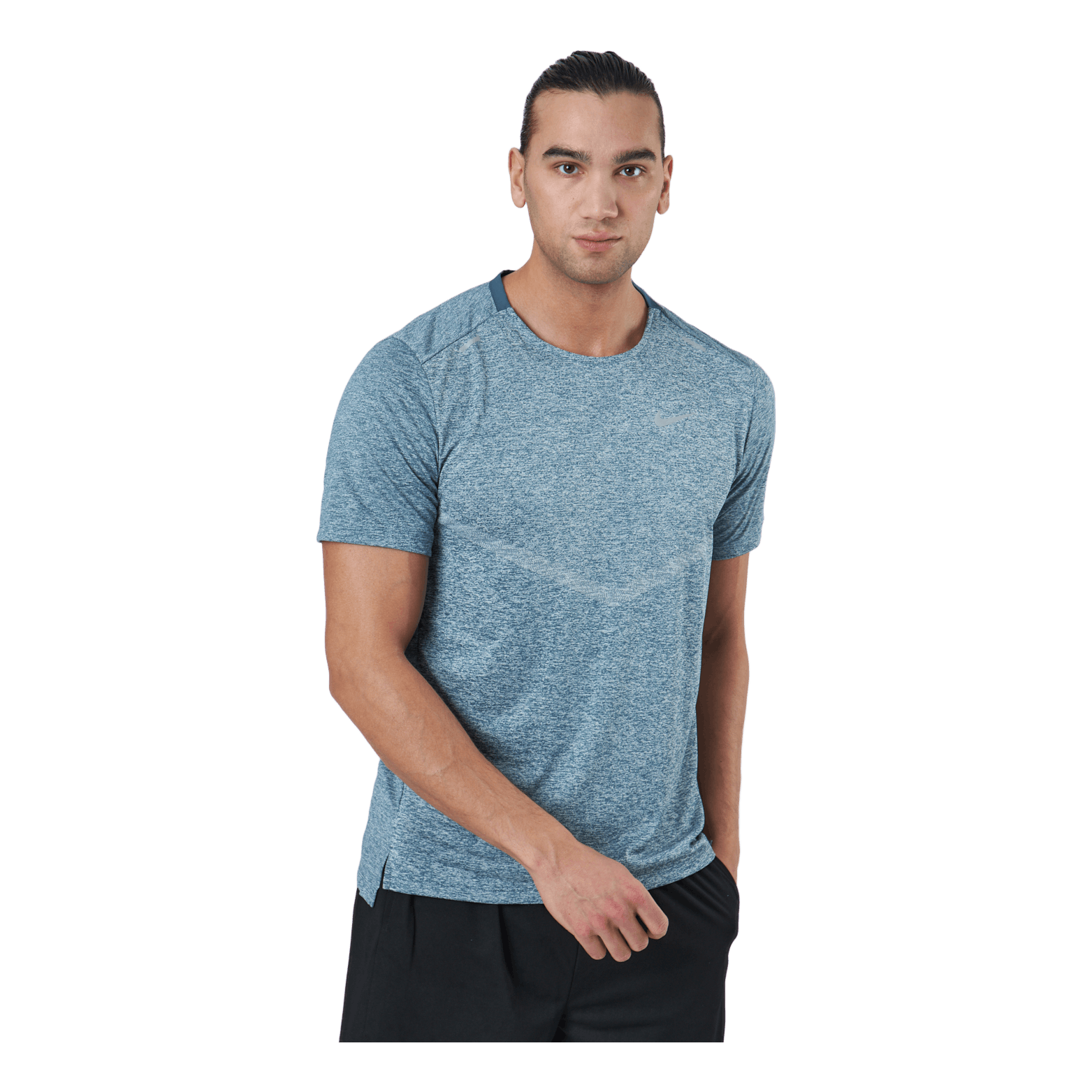 Nike Dri-fit Rise 365 Men's Sh Ash Green/htr/reflective Silv 2 Nike Dri-fit Rise 365 Men's Sh Ash Green/htr/reflective Silv - Image 2