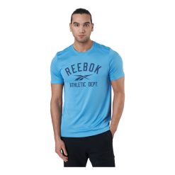 Reebok Wor Poly Graphic Ss Tee Essblu