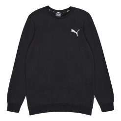 Ess Small Logo Crew Fl Puma Black-cat