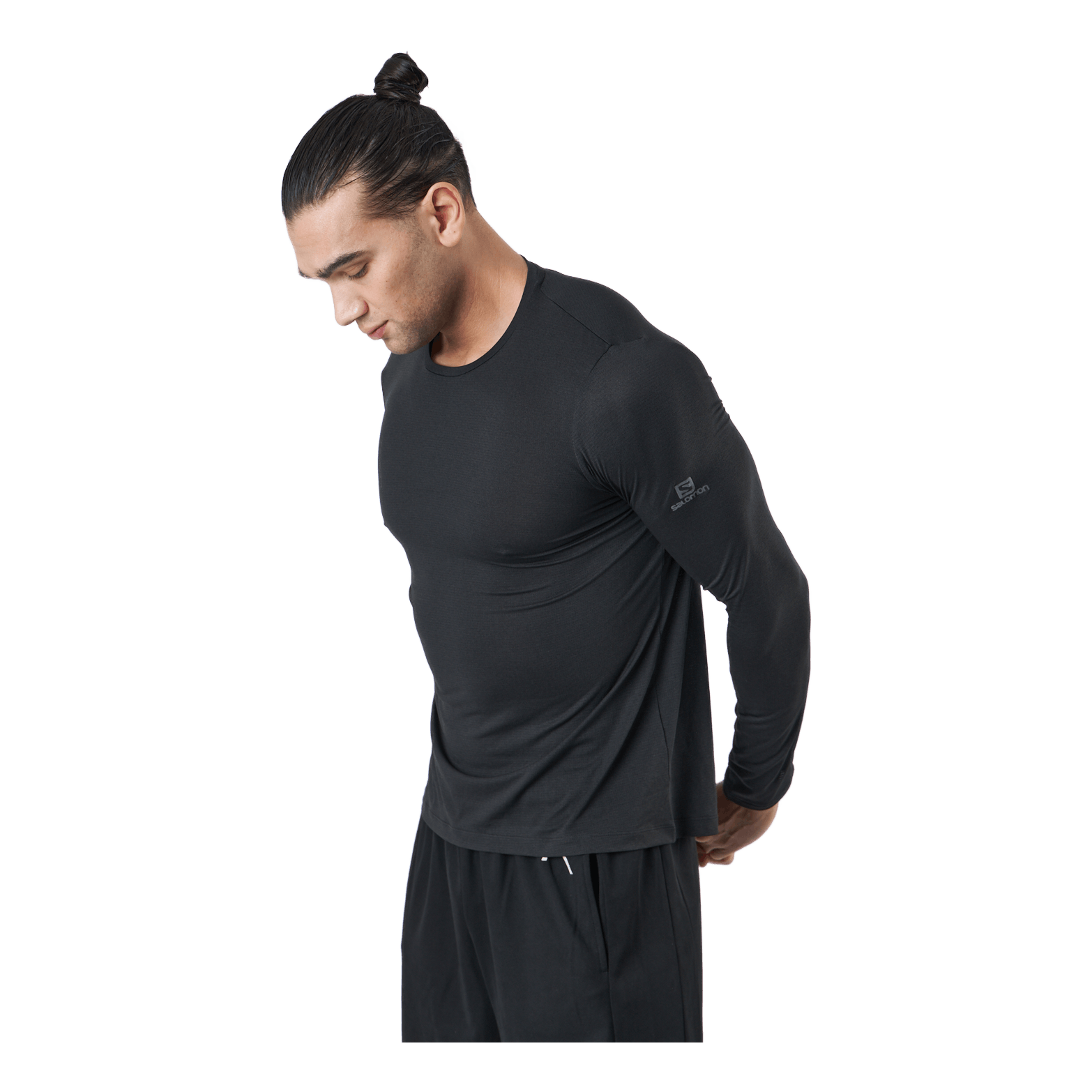 Salomon Agile Ls Tee M Black 2 Salomon Agile Ls Tee M Black - Image 2