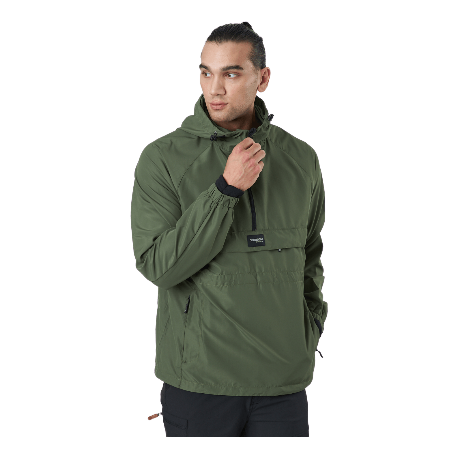 Dobsom Trek Anorak Olive 2 Dobsom Trek Anorak Olive - Image 2