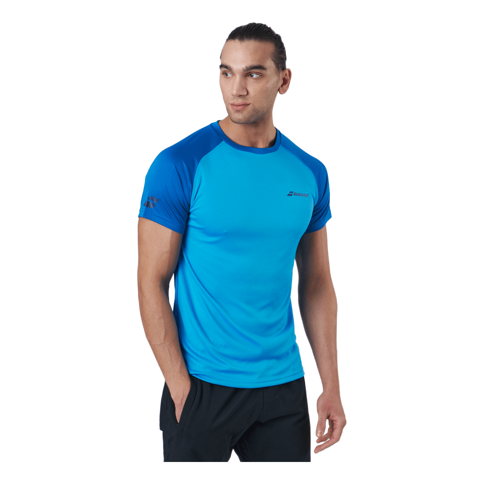 Babolat T-shirt Play Crew Neck Light Blue 1 Babolat T-shirt Play Crew Neck Light Blue