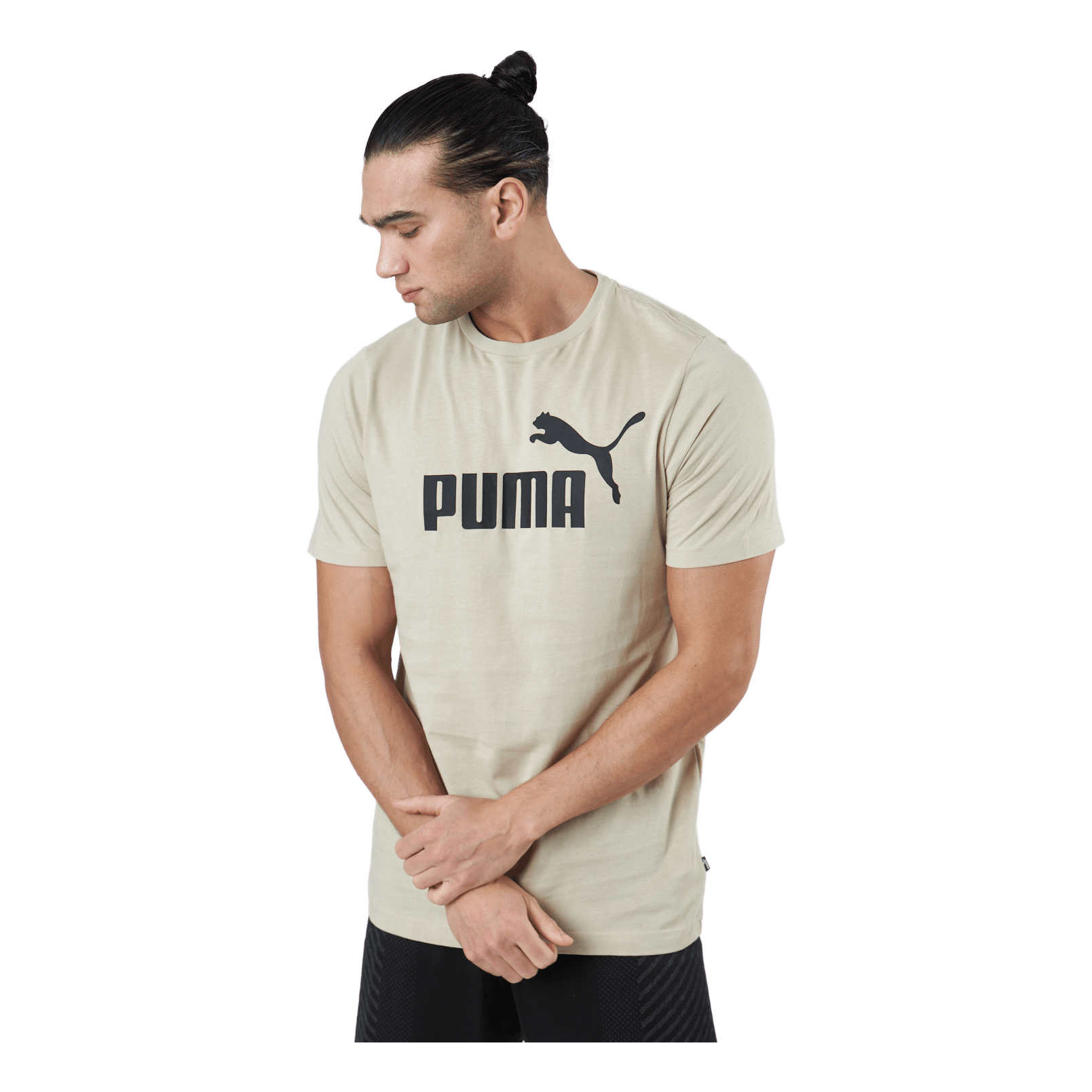 Puma Ess Logo Tee Putty 1 Puma Ess Logo Tee Putty