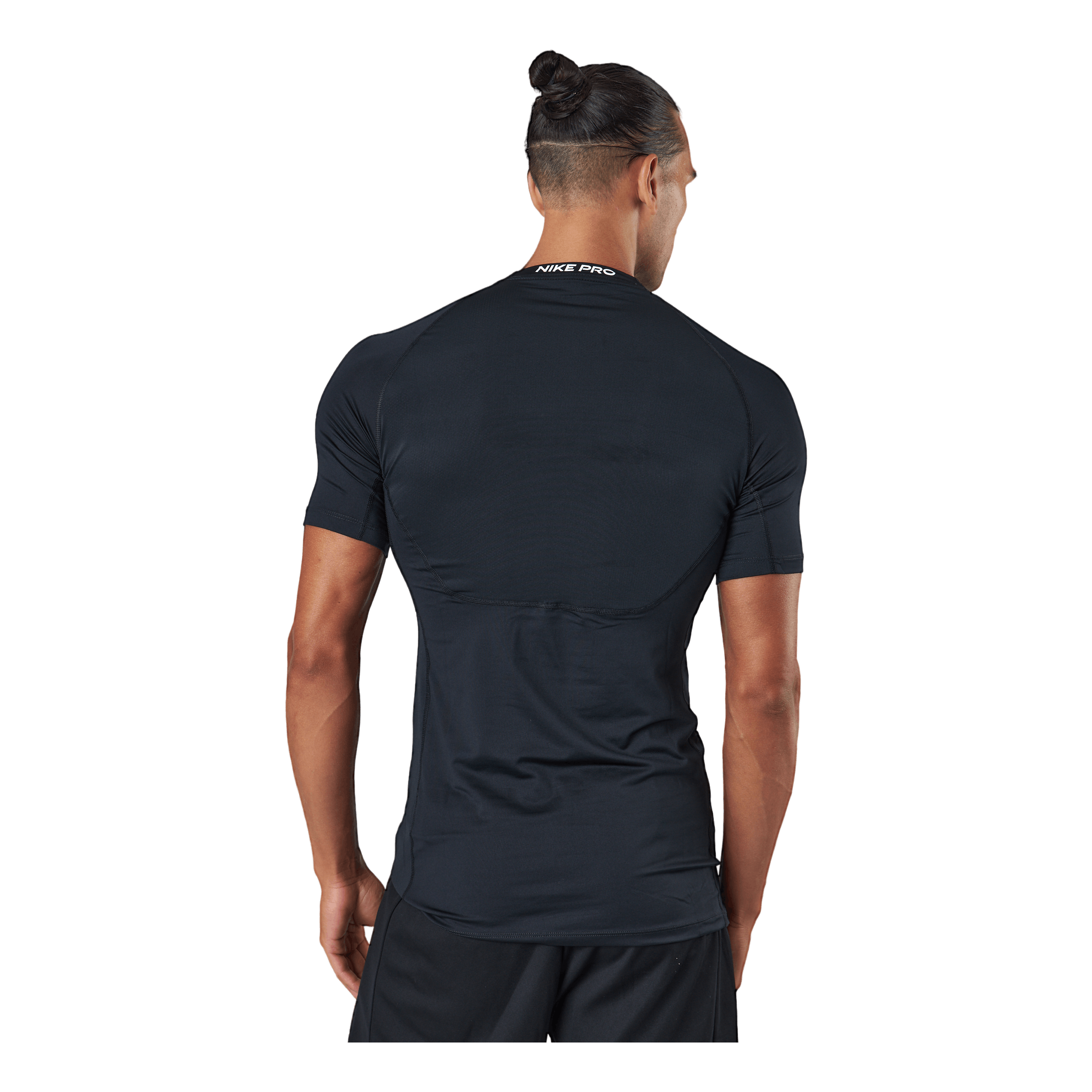 Nike Pro Dri-FIT Men's Tight Fit Short-Sleeve Top BLACK/WHITE 3 Nike Pro Dri-FIT Men's Tight Fit Short-Sleeve Top BLACK/WHITE - Image 3