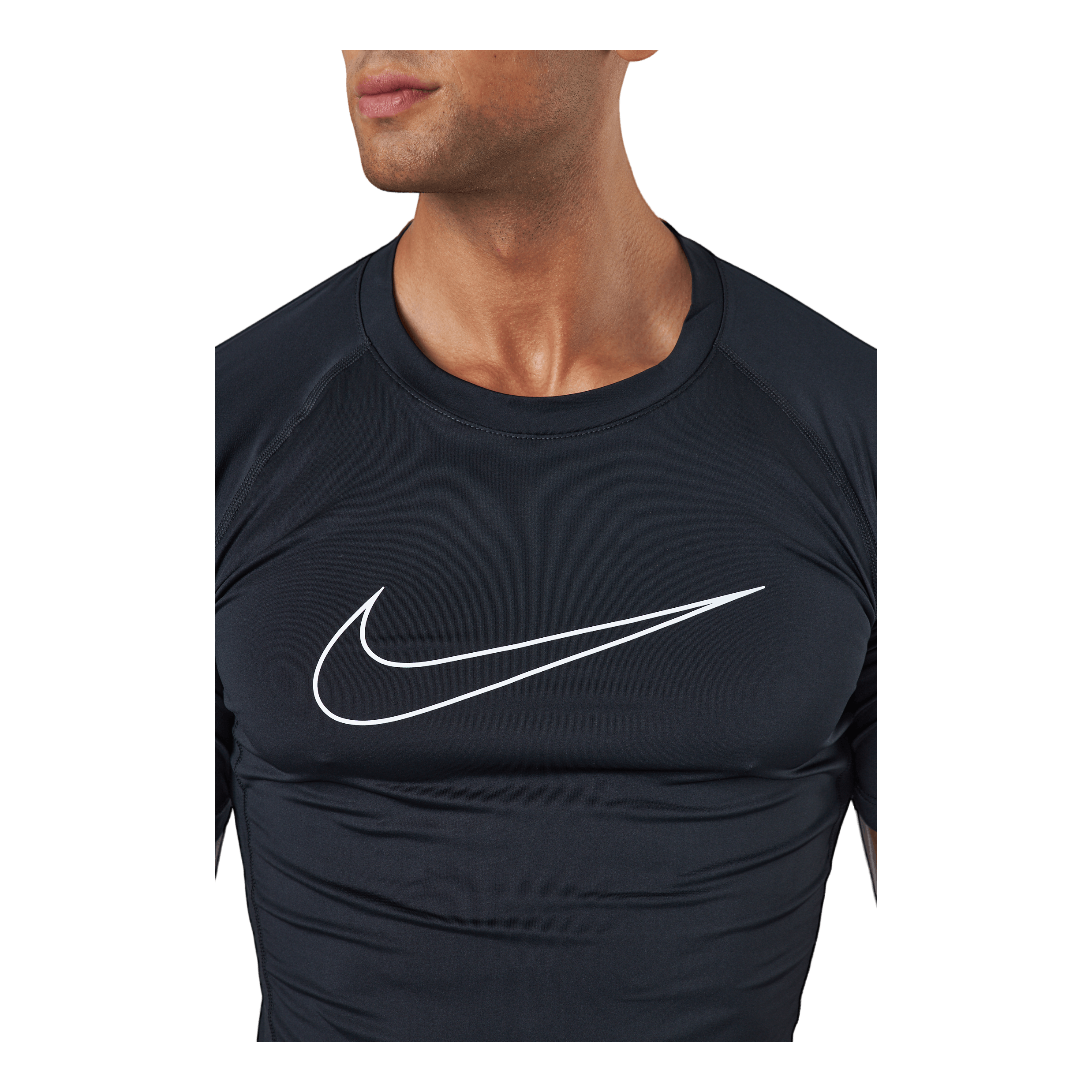 Nike Pro Dri-FIT Men's Tight Fit Short-Sleeve Top BLACK/WHITE 4 Nike Pro Dri-FIT Men's Tight Fit Short-Sleeve Top BLACK/WHITE - Image 4