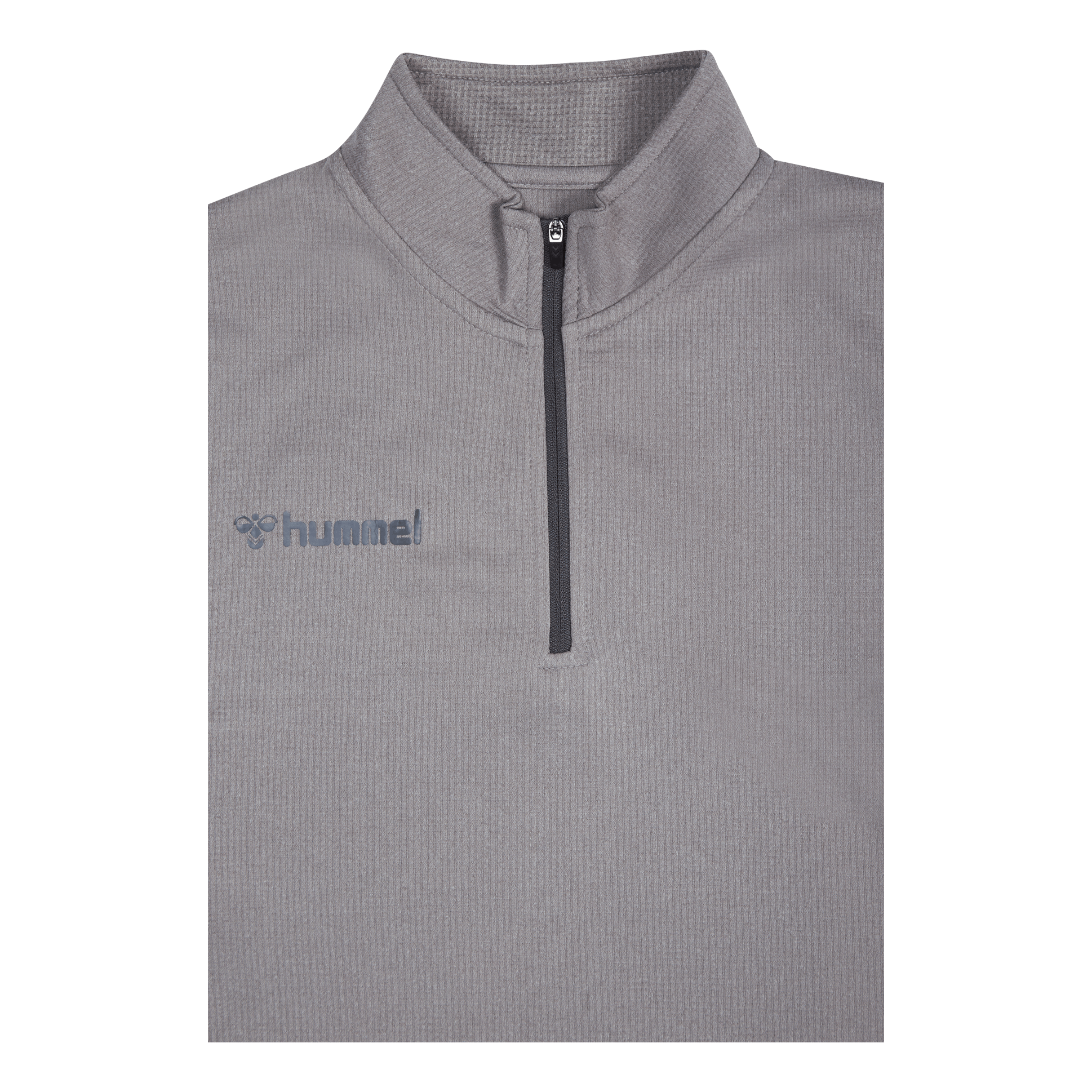 Hummel Hmlauthentic Half Zip Sweatshi Grey Melange 3 Hummel Hmlauthentic Half Zip Sweatshi Grey Melange - Image 3