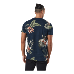 Jack & Jones Jprblatropic Aop Ss Tee Crew N Navy Blazer -Takit Myyntikauppa 60683 43 003