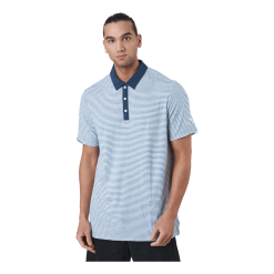 ADIDAS Heat.rdy Micro-stripe Polo Shi Crew Navy/white
