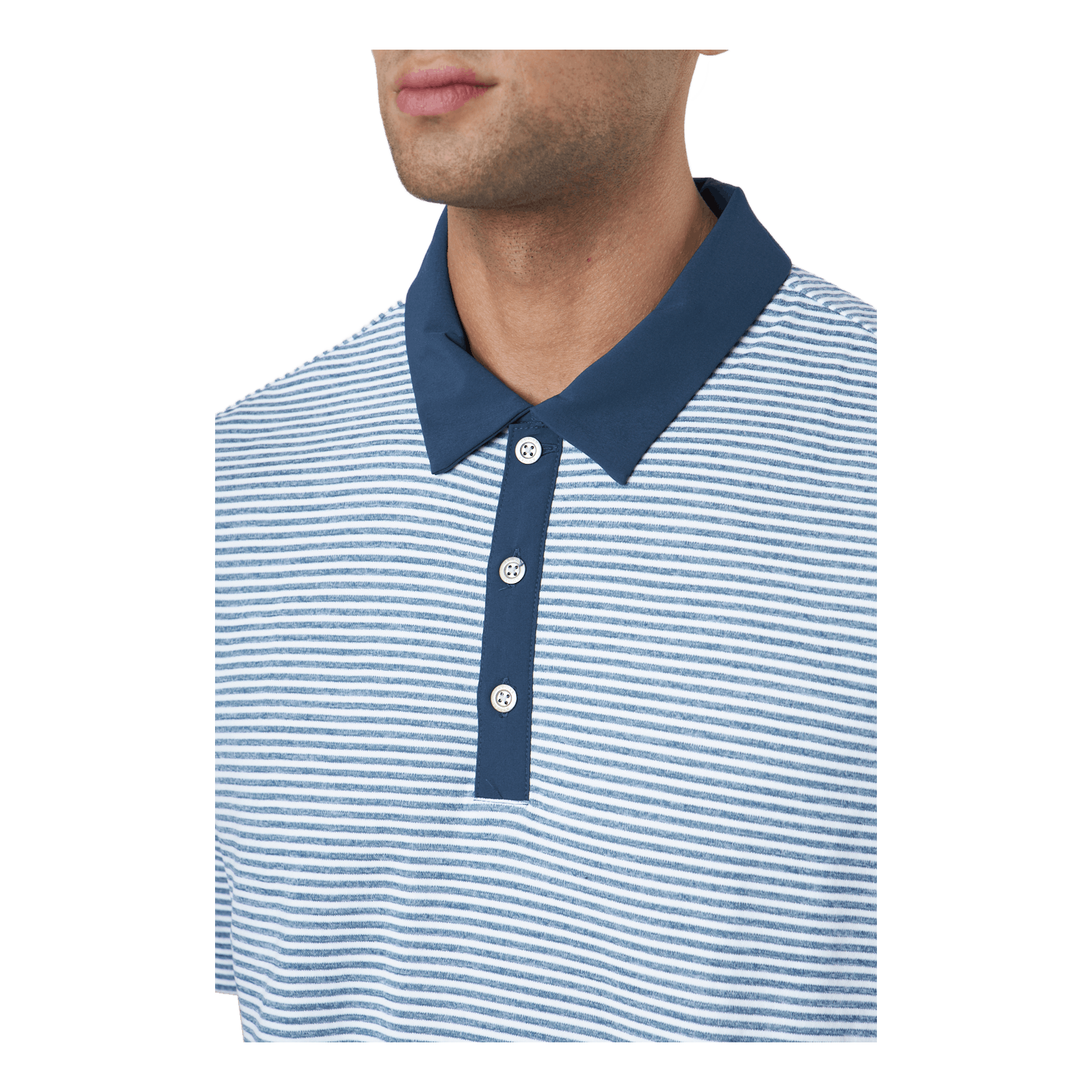 ADIDAS Heat.rdy Micro-stripe Polo Shi Crew Navy/white 4 ADIDAS Heat.rdy Micro-stripe Polo Shi Crew Navy/white - Image 4