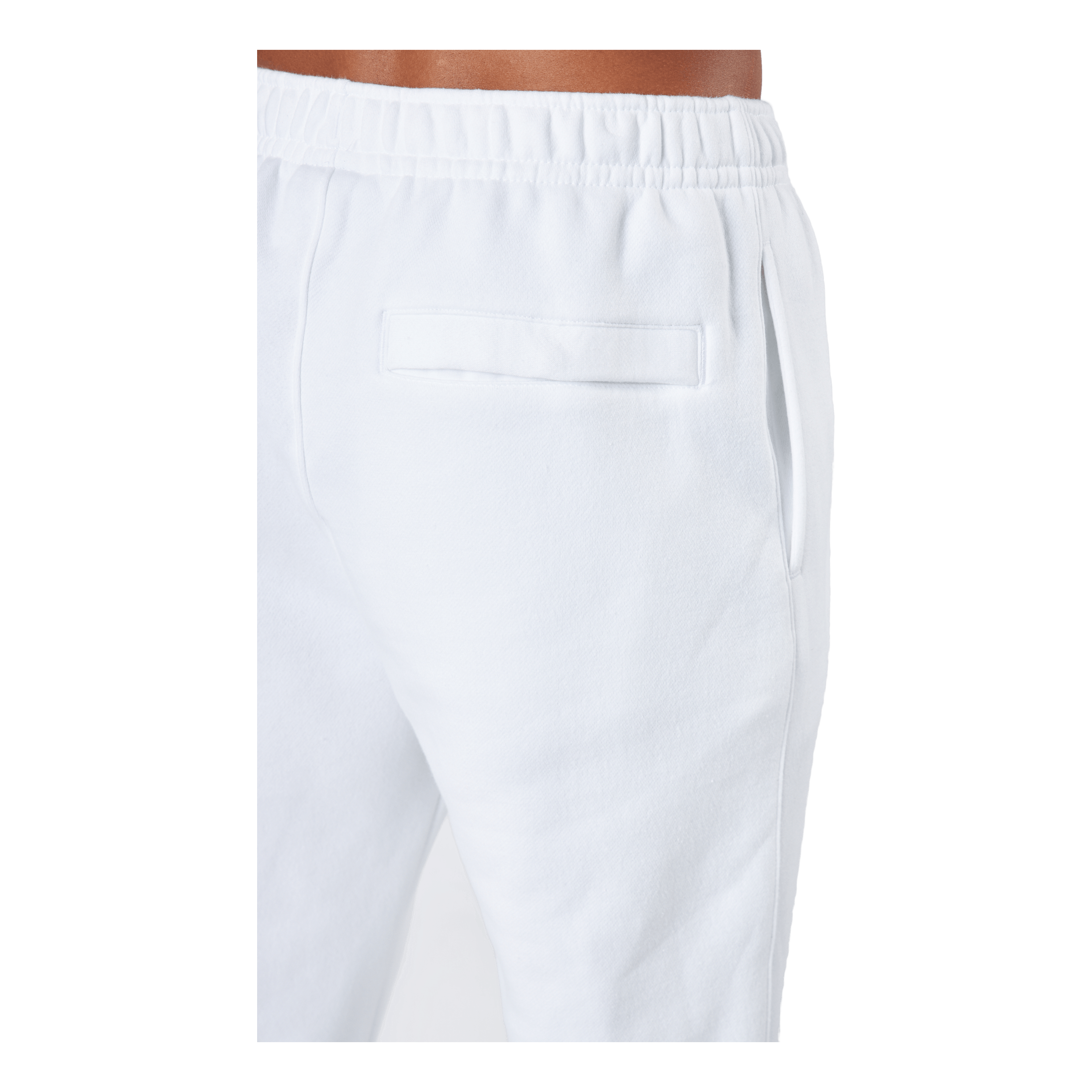 Nike Sportswear Club Fleece Joggers WHITE/WHITE/BLACK 4 Nike Sportswear Club Fleece Joggers WHITE/WHITE/BLACK - Image 4