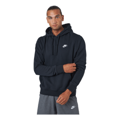 Nike Sportswear Club Men's Pullover Hoodie BLACK/BLACK/WHITE