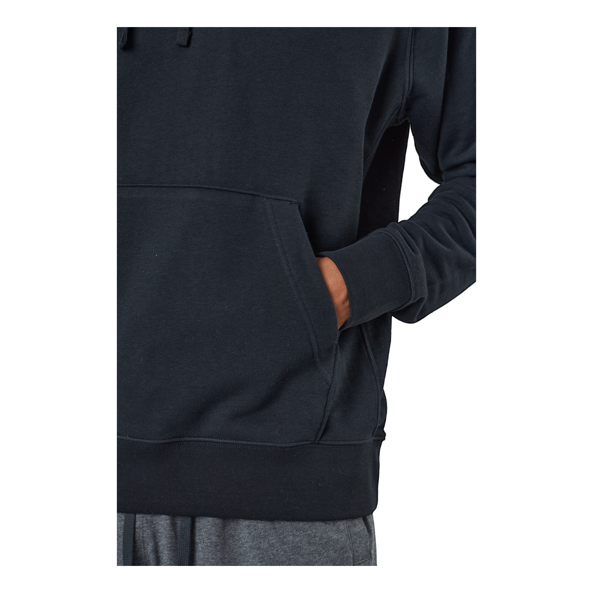 Nike Sportswear Club Men's Pullover Hoodie BLACK/BLACK/WHITE 5 Nike Sportswear Club Men's Pullover Hoodie BLACK/BLACK/WHITE - Image 5