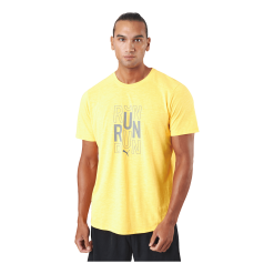 Puma Run Logo Ss Tee M Sun Stream