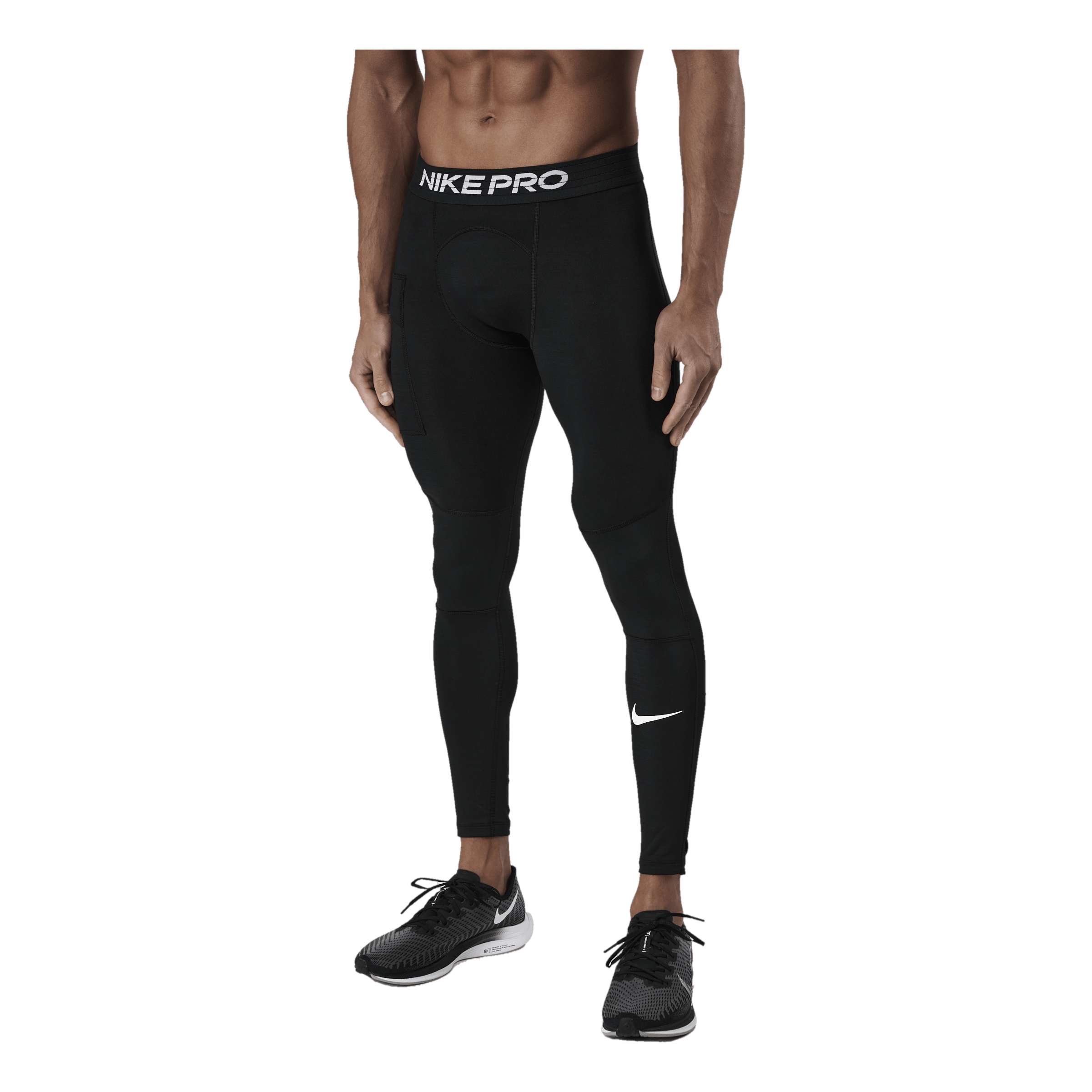 Nike Pro Warm Men's Tights Black/white 1 Nike Pro Warm Men's Tights Black/white
