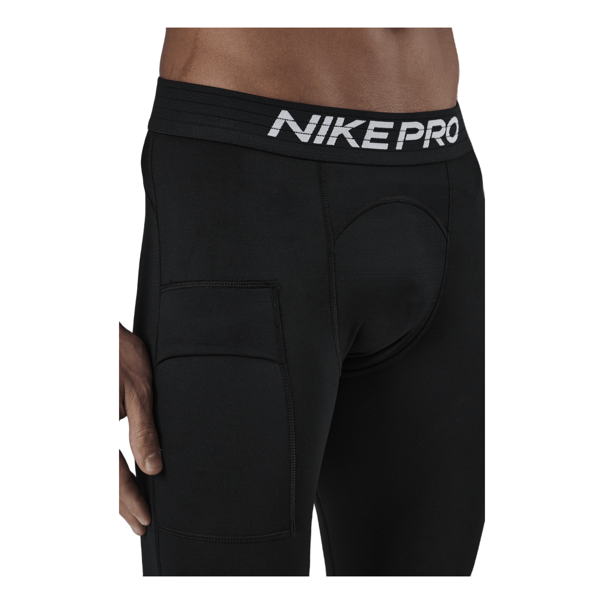 Nike Pro Warm Men's Tights Black/white 4 Nike Pro Warm Men's Tights Black/white - Image 4