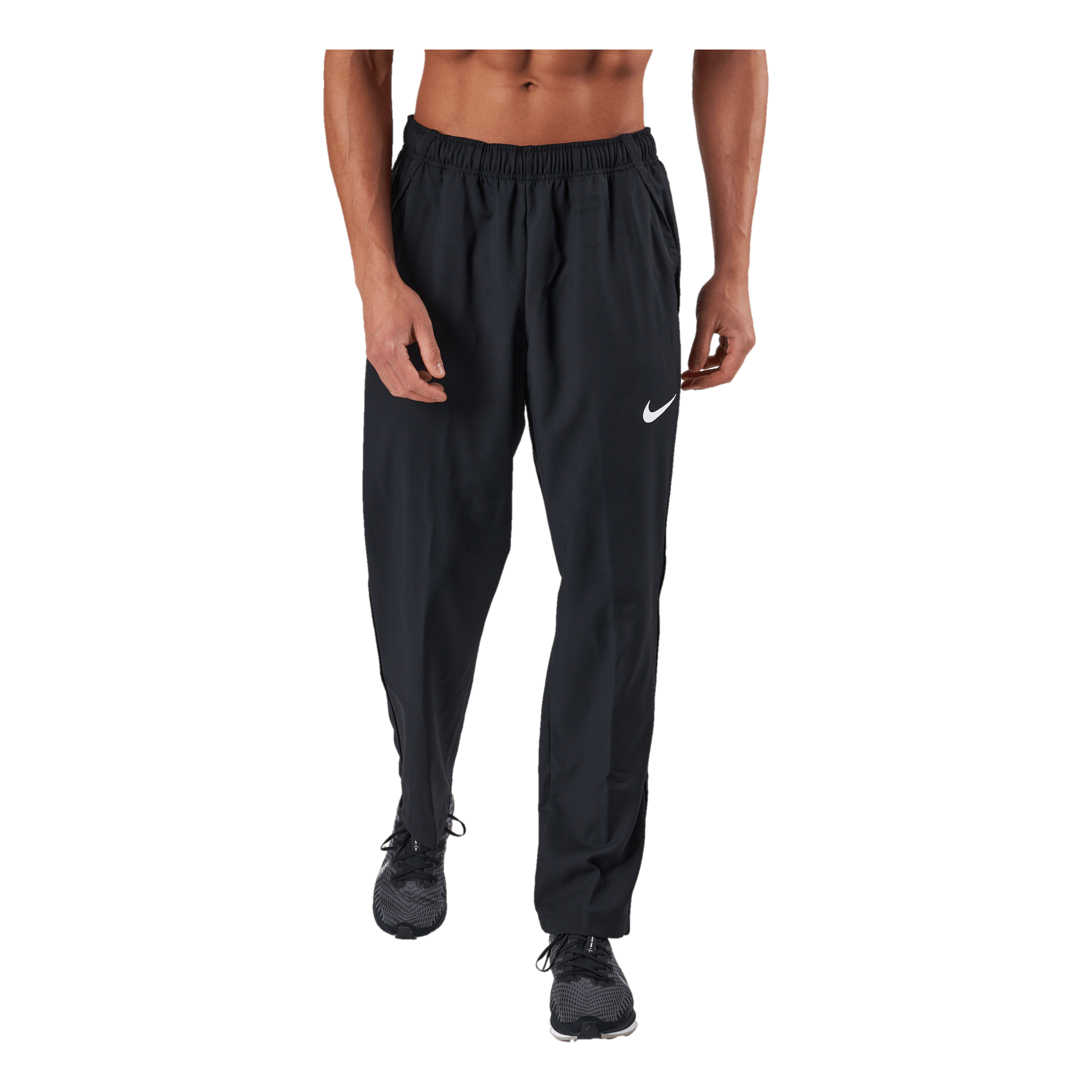 Nike Dri-FIT Men's Woven Team Training Pants BLACK/BLACK/WHITE 2 Nike Dri-FIT Men's Woven Team Training Pants BLACK/BLACK/WHITE - Image 2